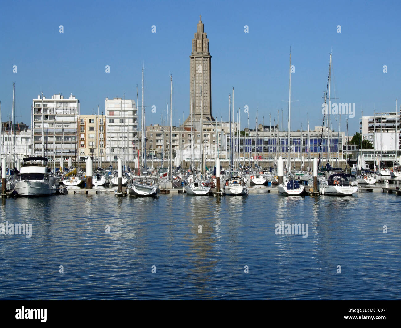 Port de Plaisance, Le Havre, Normandie, France, Europe, tour, bateaux Banque D'Images