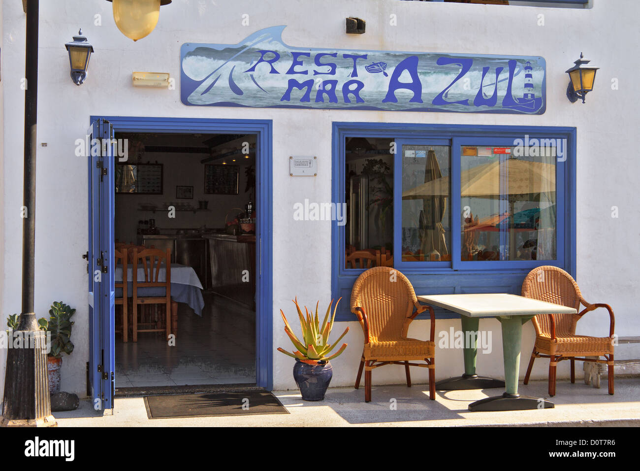 Lanzaroti Espagne Restaurant El Golfo Banque D'Images