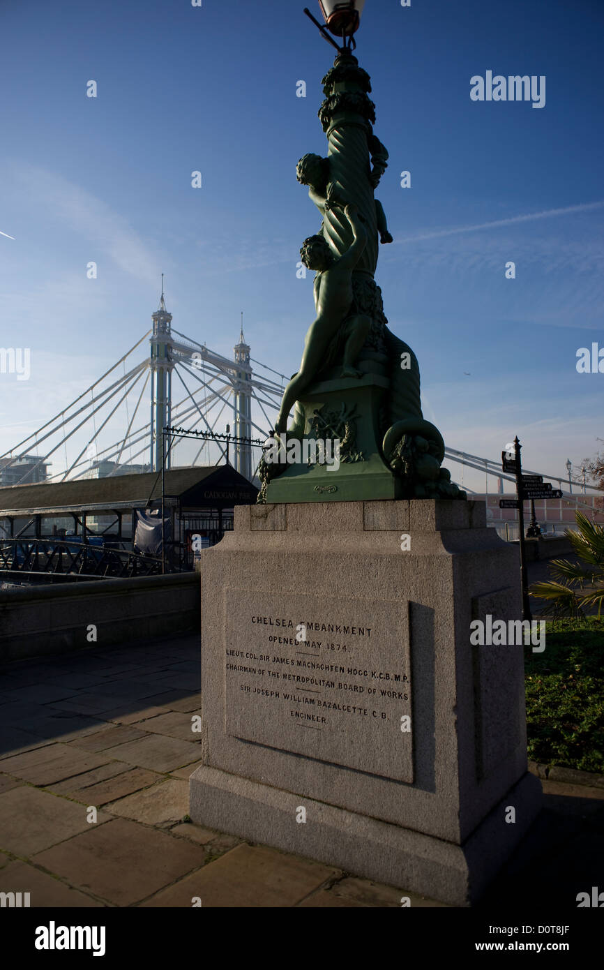 Chelsea Embankment Banque D'Images