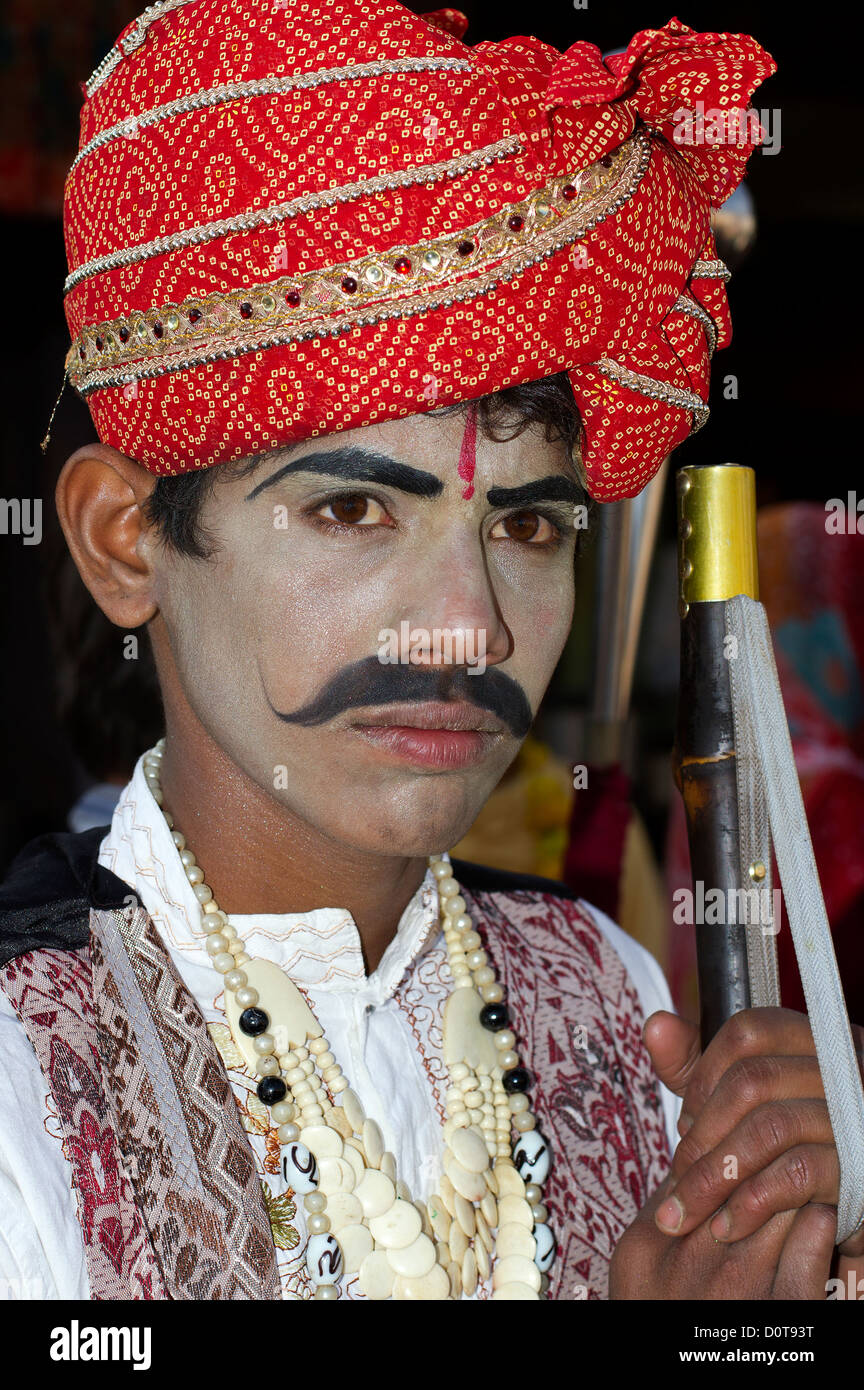 Festival culturel à Pushkar fair Rajasthan, Inde Banque D'Images