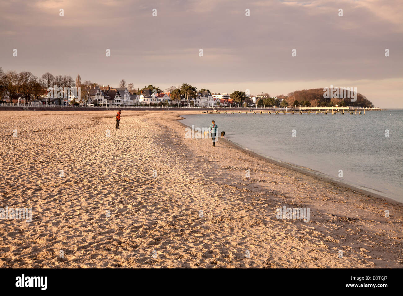 Plage de Travemuende, Schleswig-Holstein, Allemagne Banque D'Images