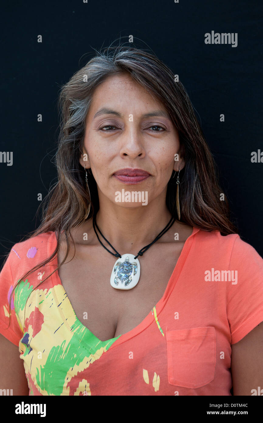 Sioux Lakota, femme, Kathy, A. Garcia, Dakota du Sud, femme, Black Hills, USA, United States, Amérique, Amérique du Nord, modèle relea Banque D'Images