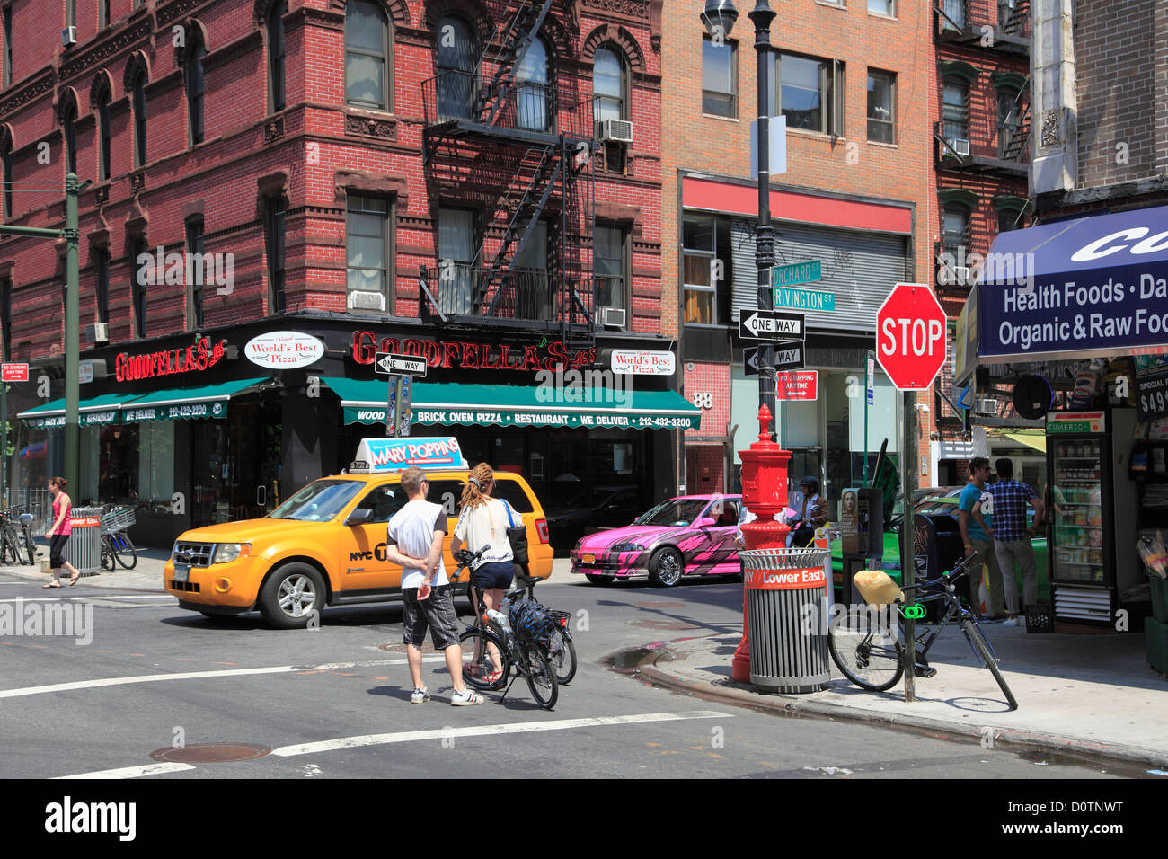 Scène de rue, Lower East Side, Manhattan, New York City, USA Banque D'Images