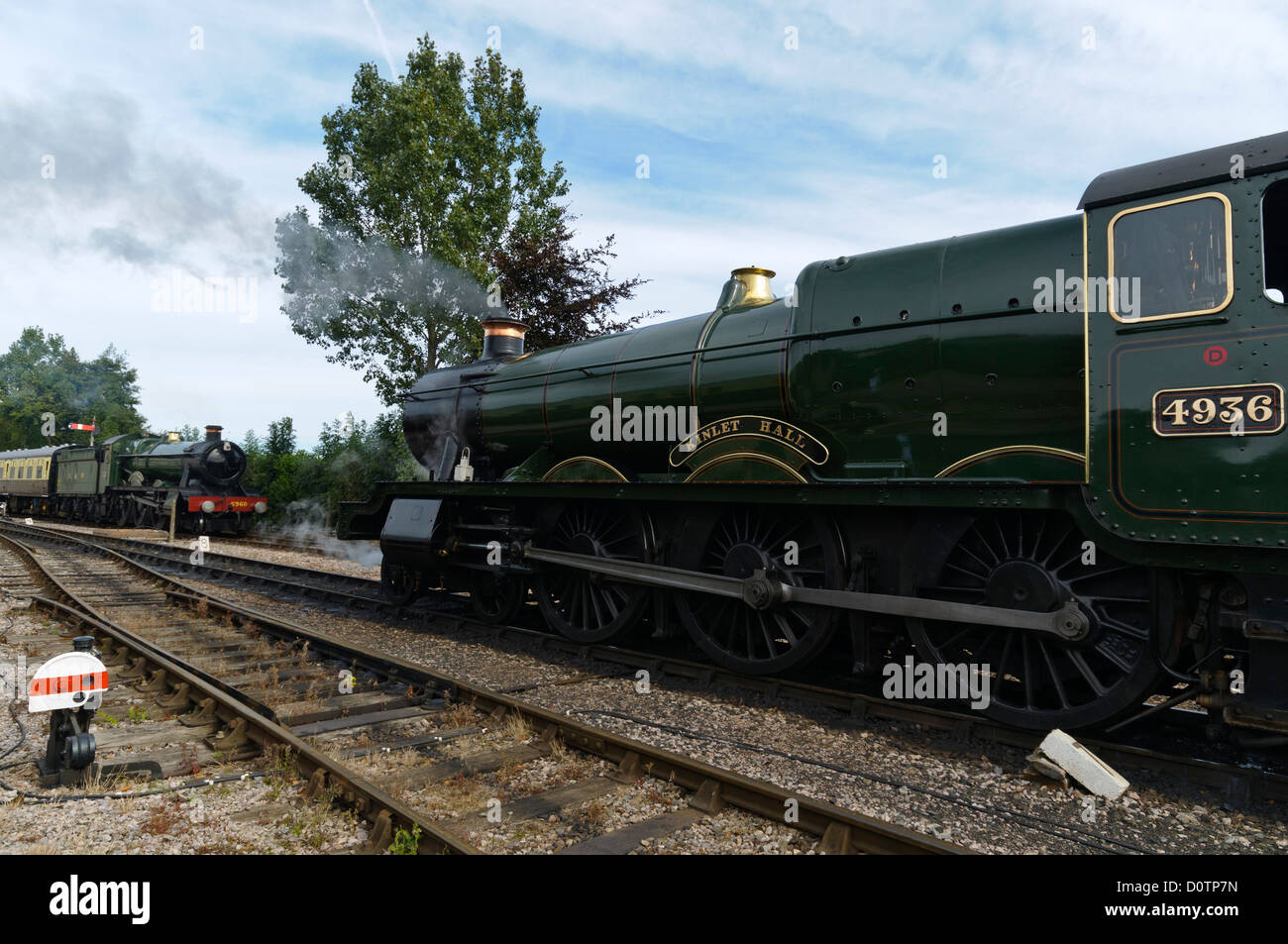 Locomotives à vapeur vu sur la West Somerset Railway Banque D'Images