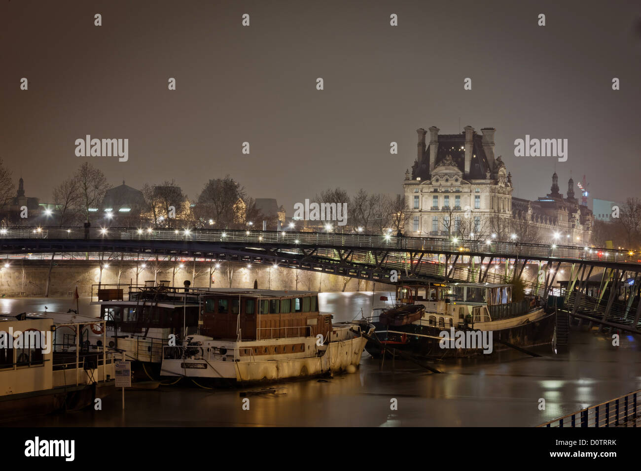 Vue de la nuit de Paris - France. Banque D'Images