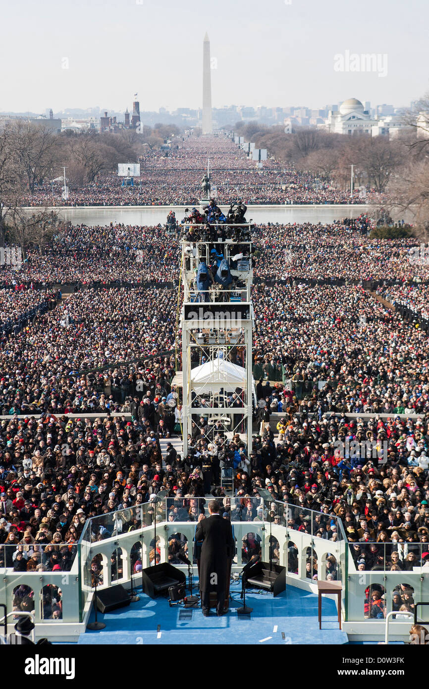 L'Inauguration du Président Barack Obama, le 20 janvier 2009. Banque D'Images