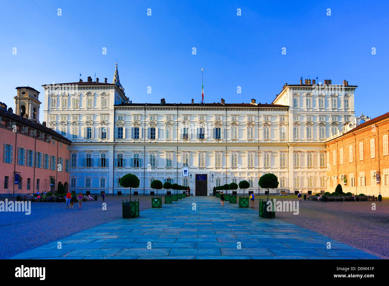 L'Italie, l'Europe, voyage, Turin, Torino, ville, Palais Royal, patrimoine mondial, de l'architecture, Centre, centre-ville, l'histoire, le palais royal, Banque D'Images