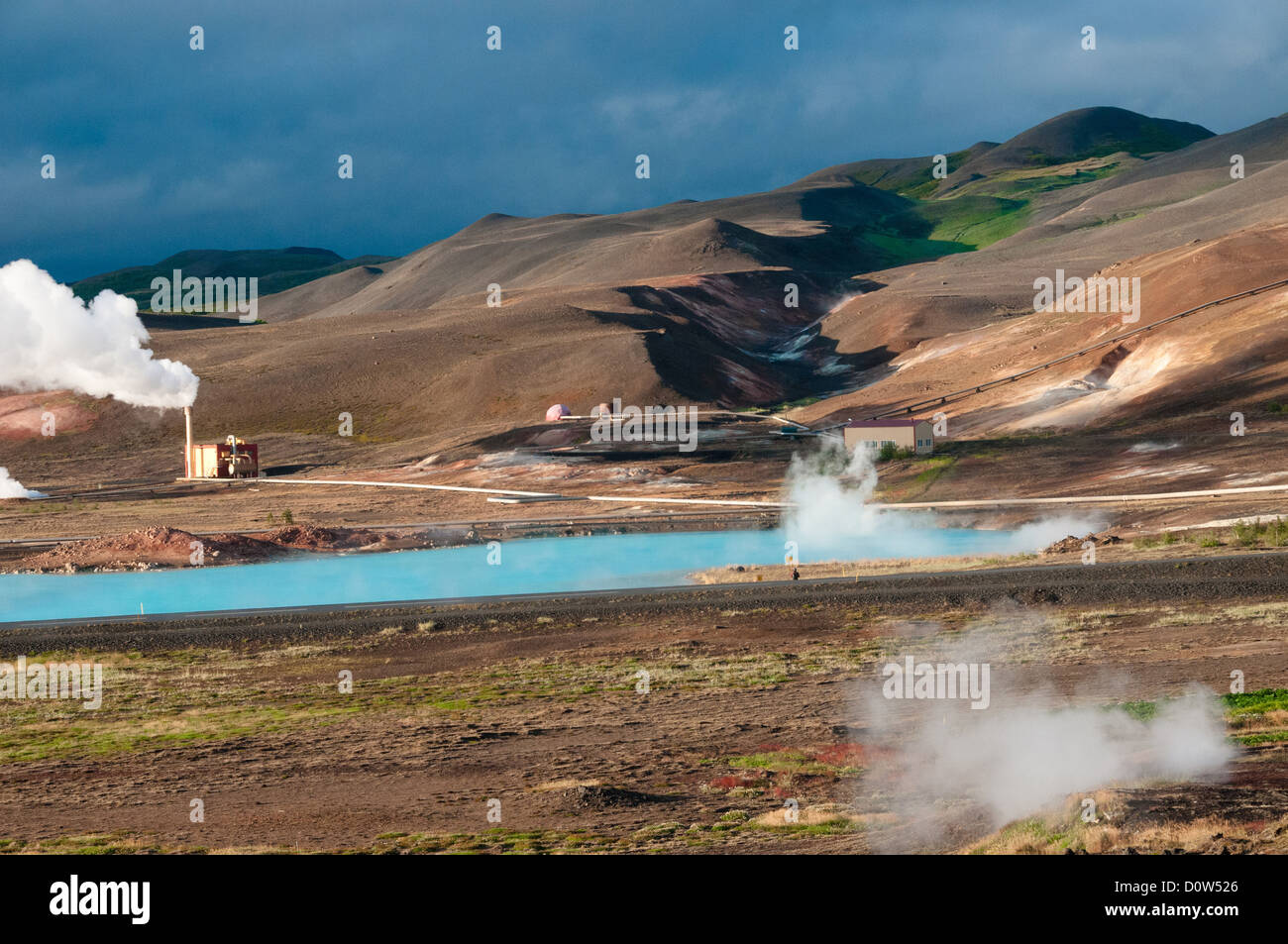 Geyser, volcanisme, géothermie, hot springs, sources, Islande, Europe, point d'intérêt, vue, la structure, l'eau, la vapeur, le VAP Banque D'Images