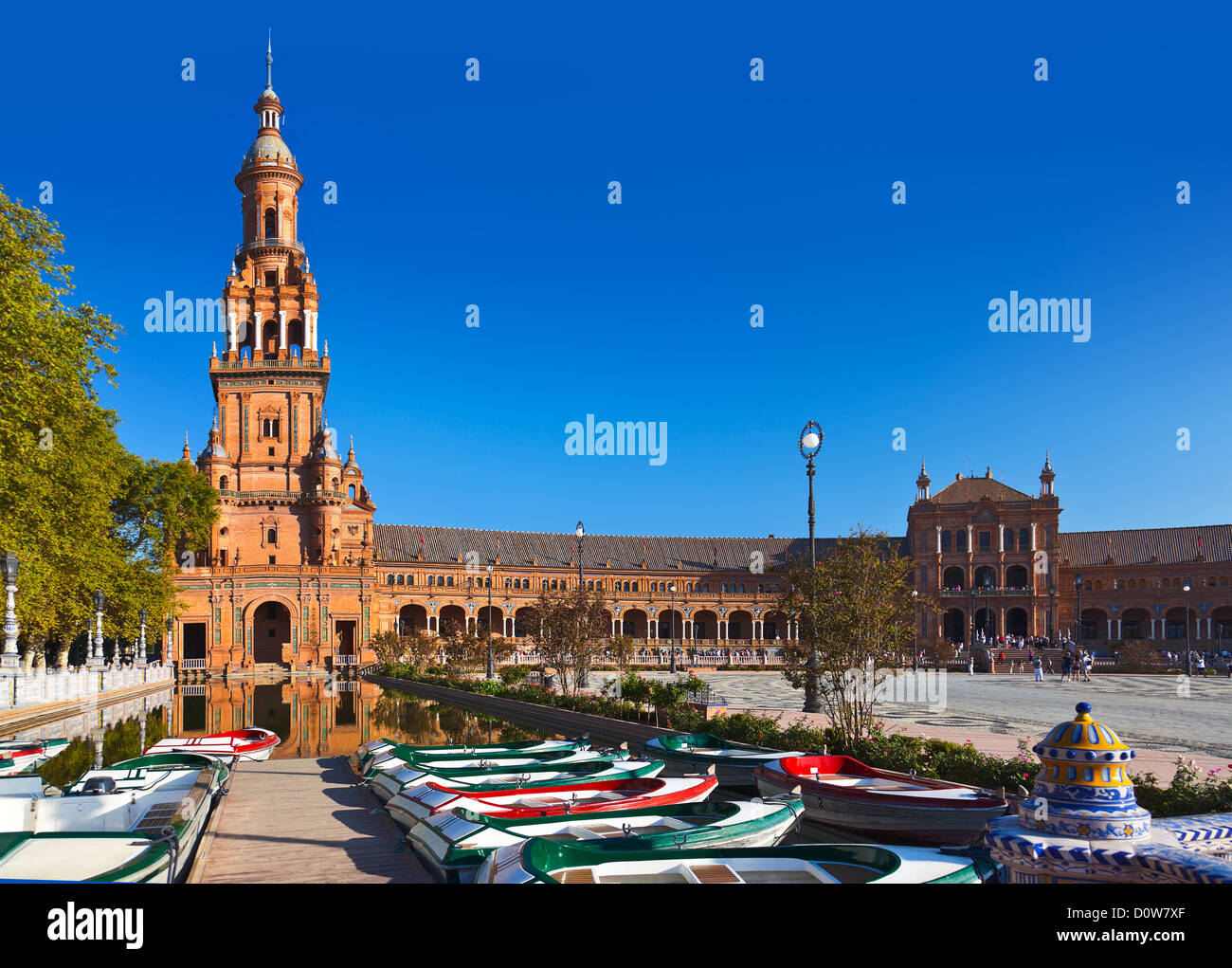 Palace à la place de l'espagnol à Séville Espagne Banque D'Images