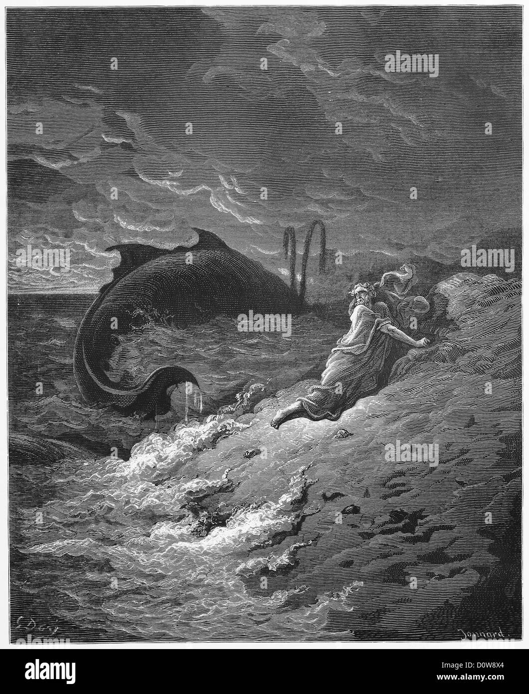 Jonas et la baleine Photo Stock Alamy