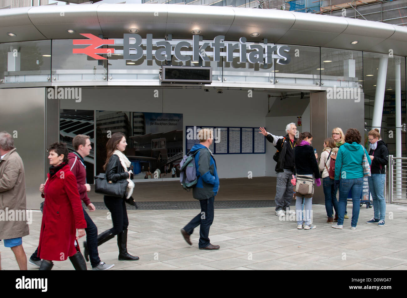 La nouvelle entrée sud de la station de Blackfriars, London, UK Banque D'Images