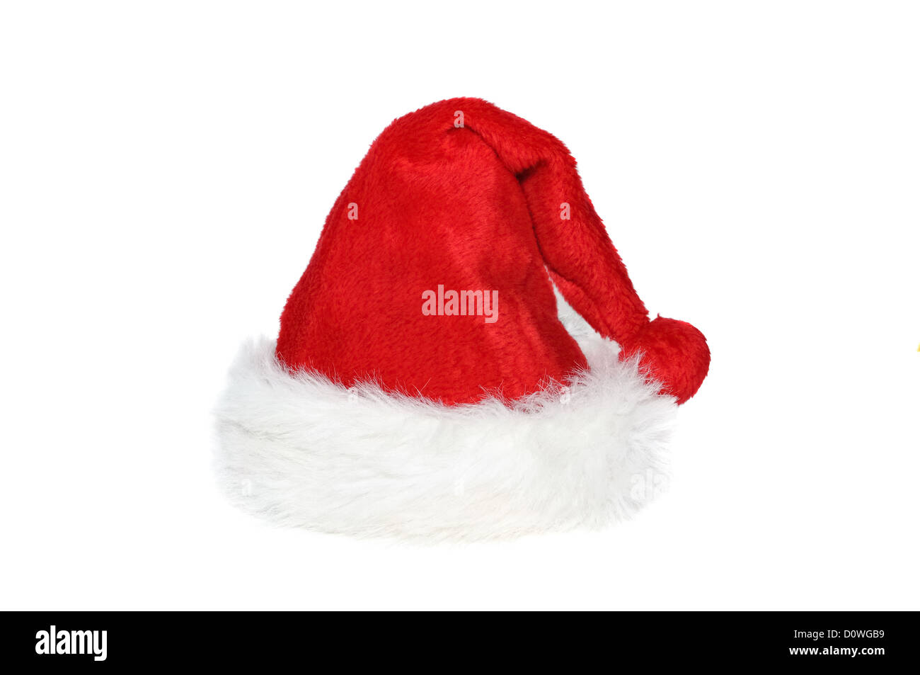 Santa hat isolé sur fond blanc Banque D'Images