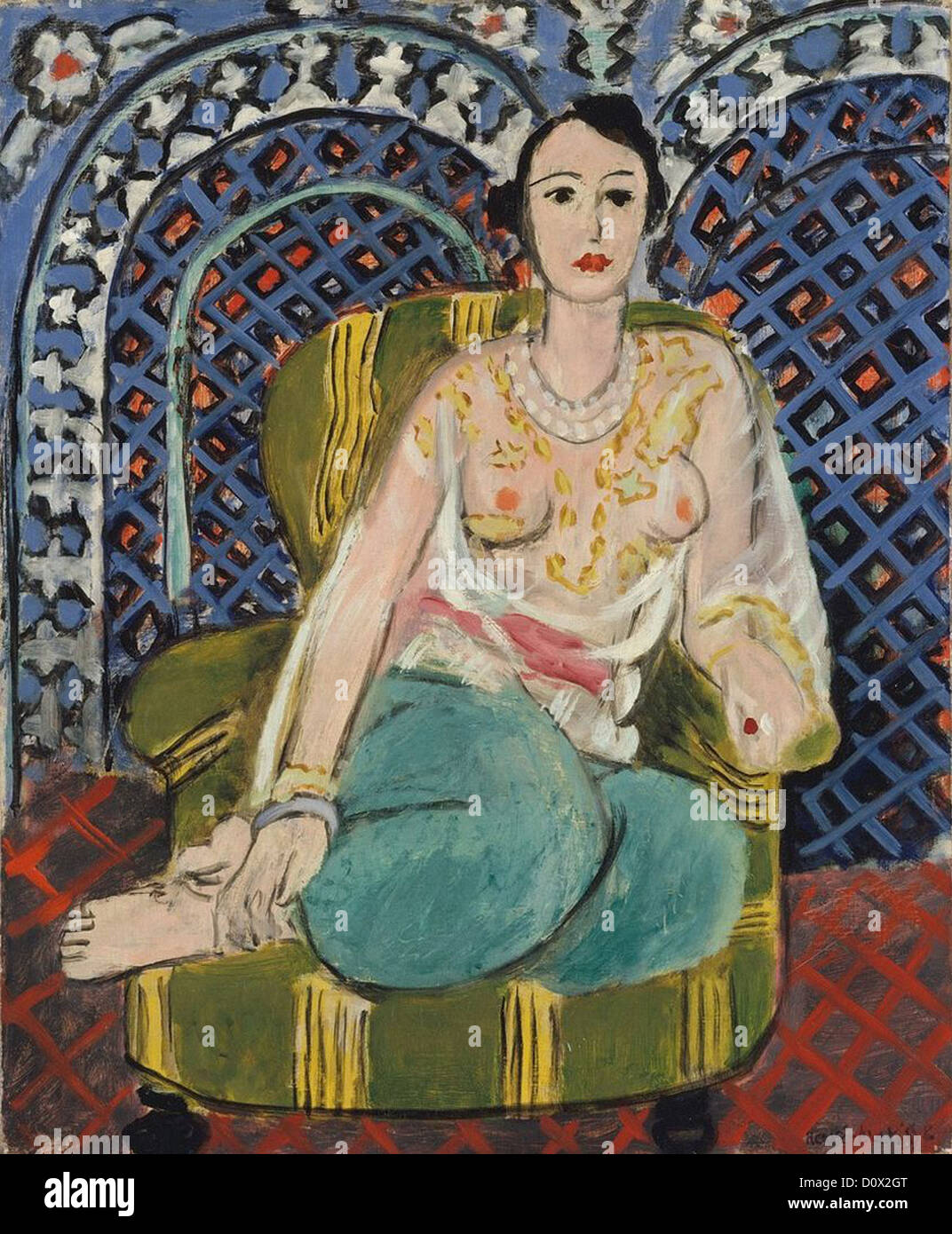 Henri Matisse Odalisque assise 1926 New-York, Metropolitan Museum of Art Banque D'Images