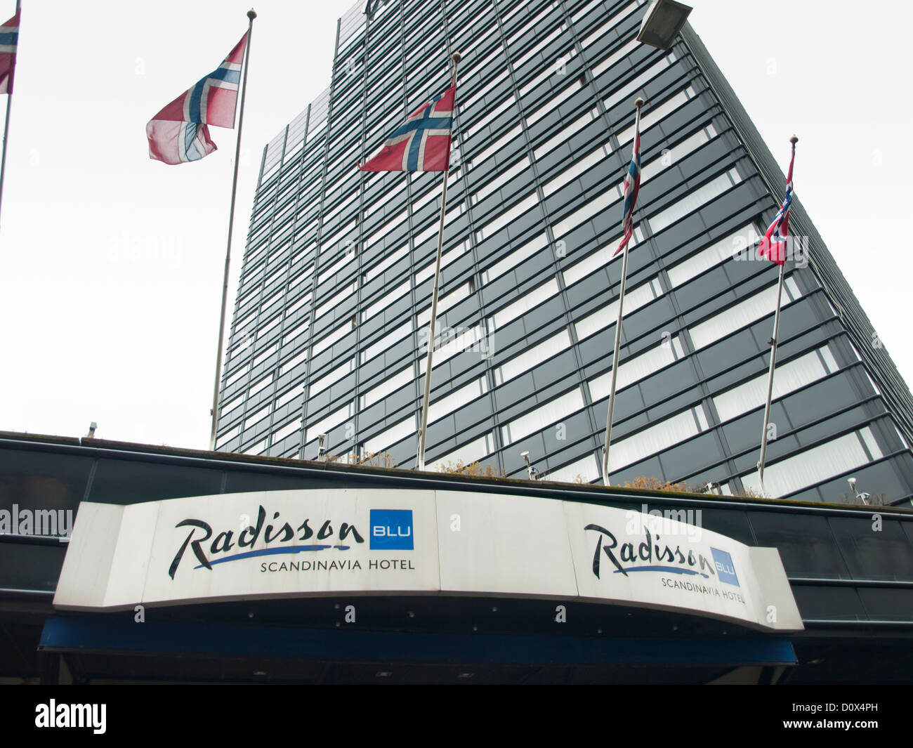 Radisson Blue Scandinavia Hotel un point de repère dans le centre-ville d'Oslo Norvège Banque D'Images