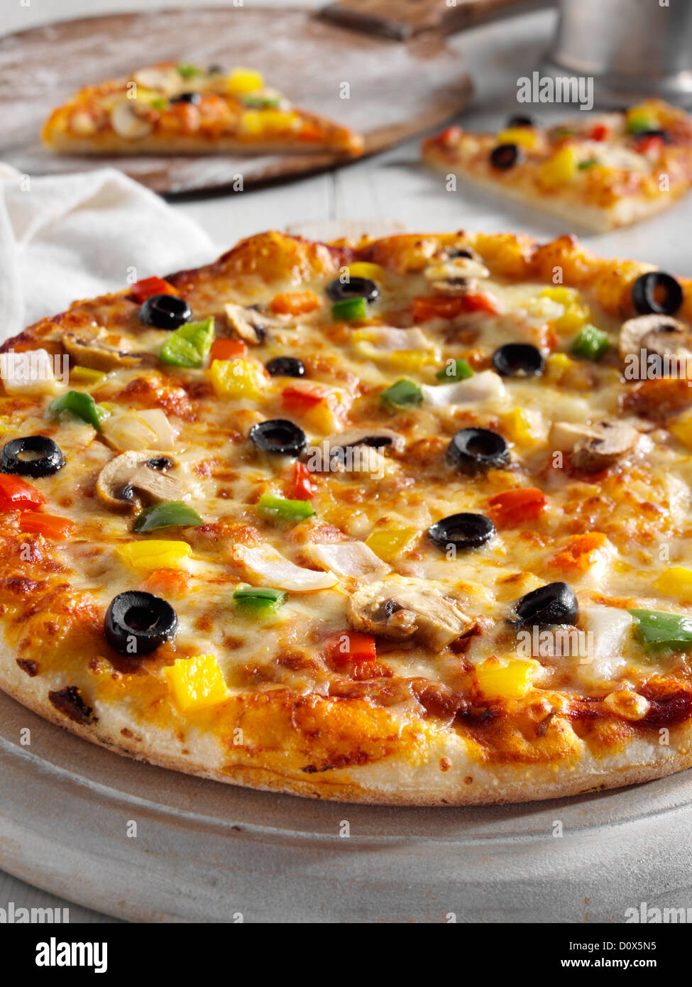 Pizza végétarienne Banque D'Images