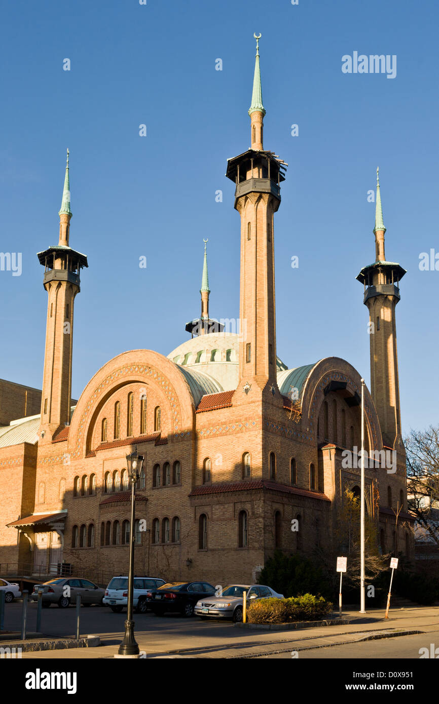 Temple maçonnique exotiques, Wilkes Barre, Massachusetts. Banque D'Images