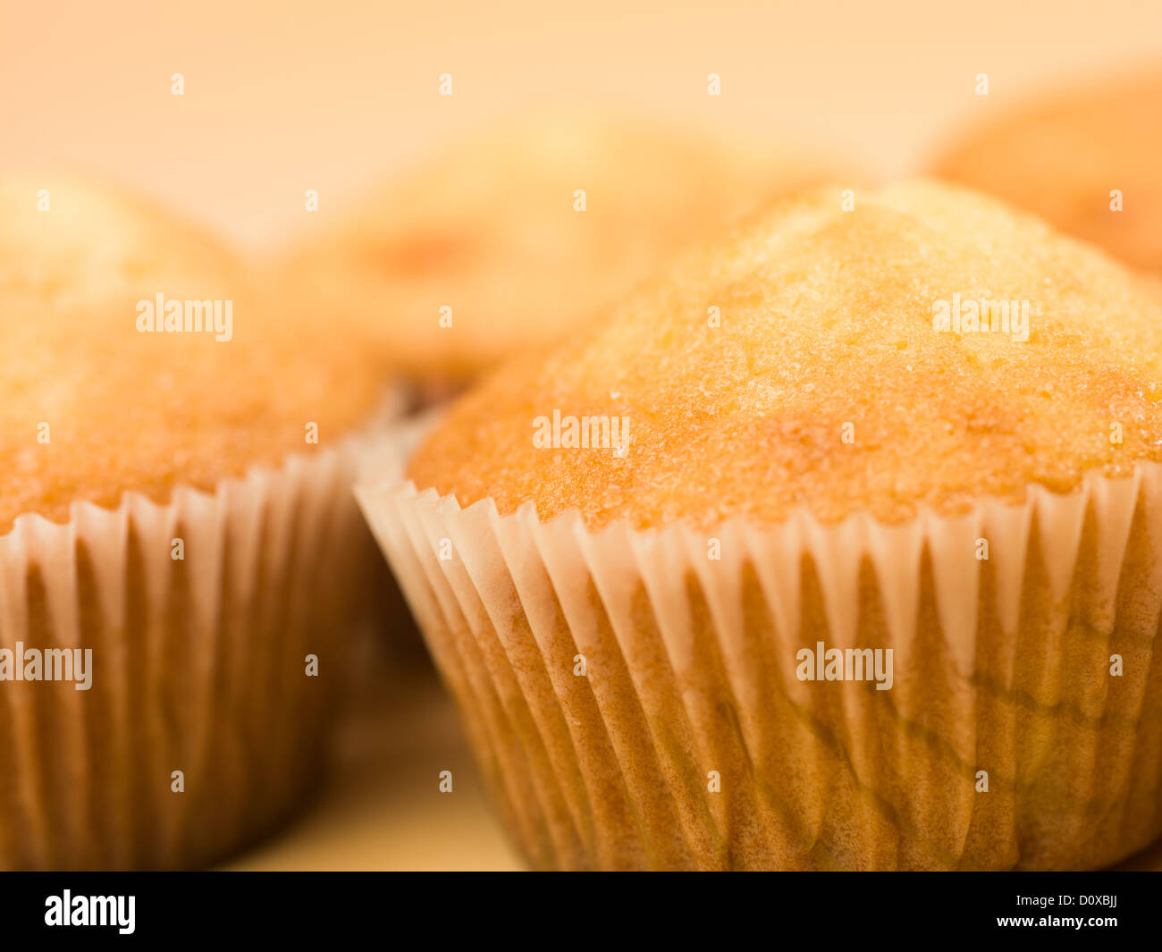 Or simple fond beige détail muffins Banque D'Images