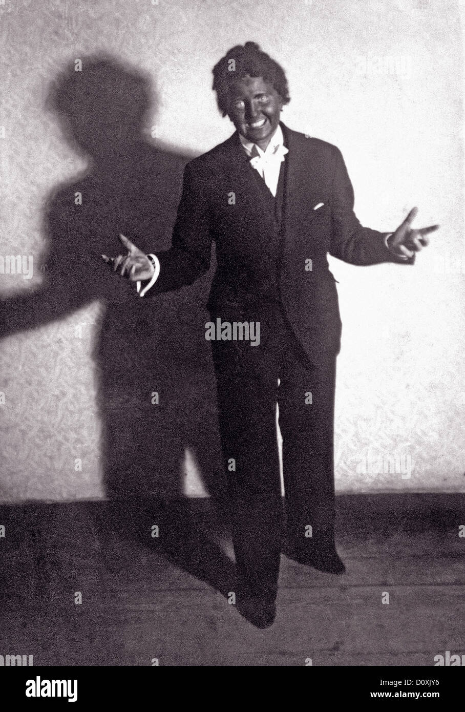 Eva Braun, Al Jolson, Braun, habillé, chanteuse de jazz, blackface, maquillage, Adolf Hitler, Munich, Allemagne, 1937, femme, maîtresse Banque D'Images