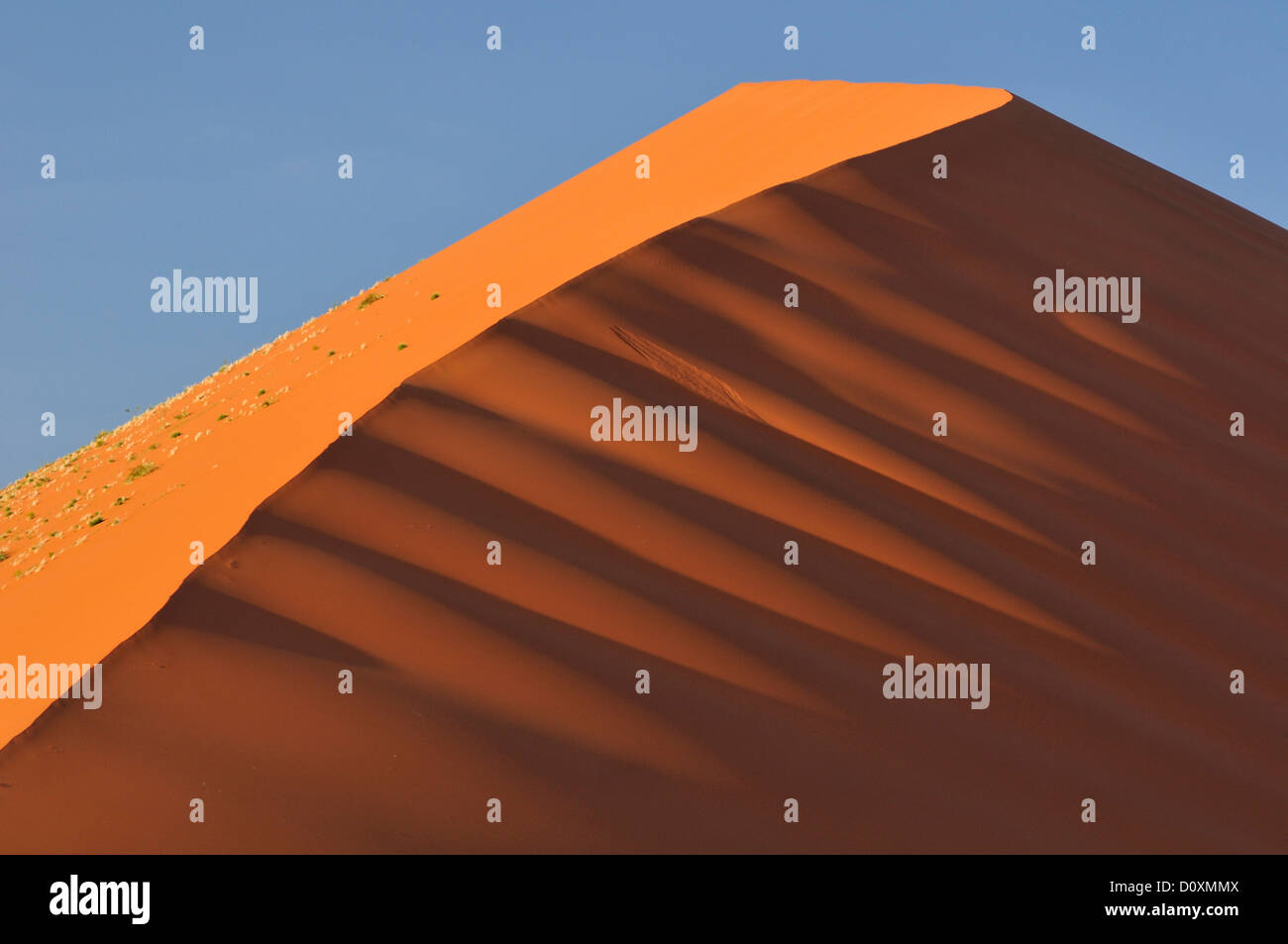 L'Afrique, les dunes du Namib Naukluft,,, Parc, la Namibie, l'Afrique, Sossusvlei, désert, horizontal, rouge, sable, sable, vagues Banque D'Images