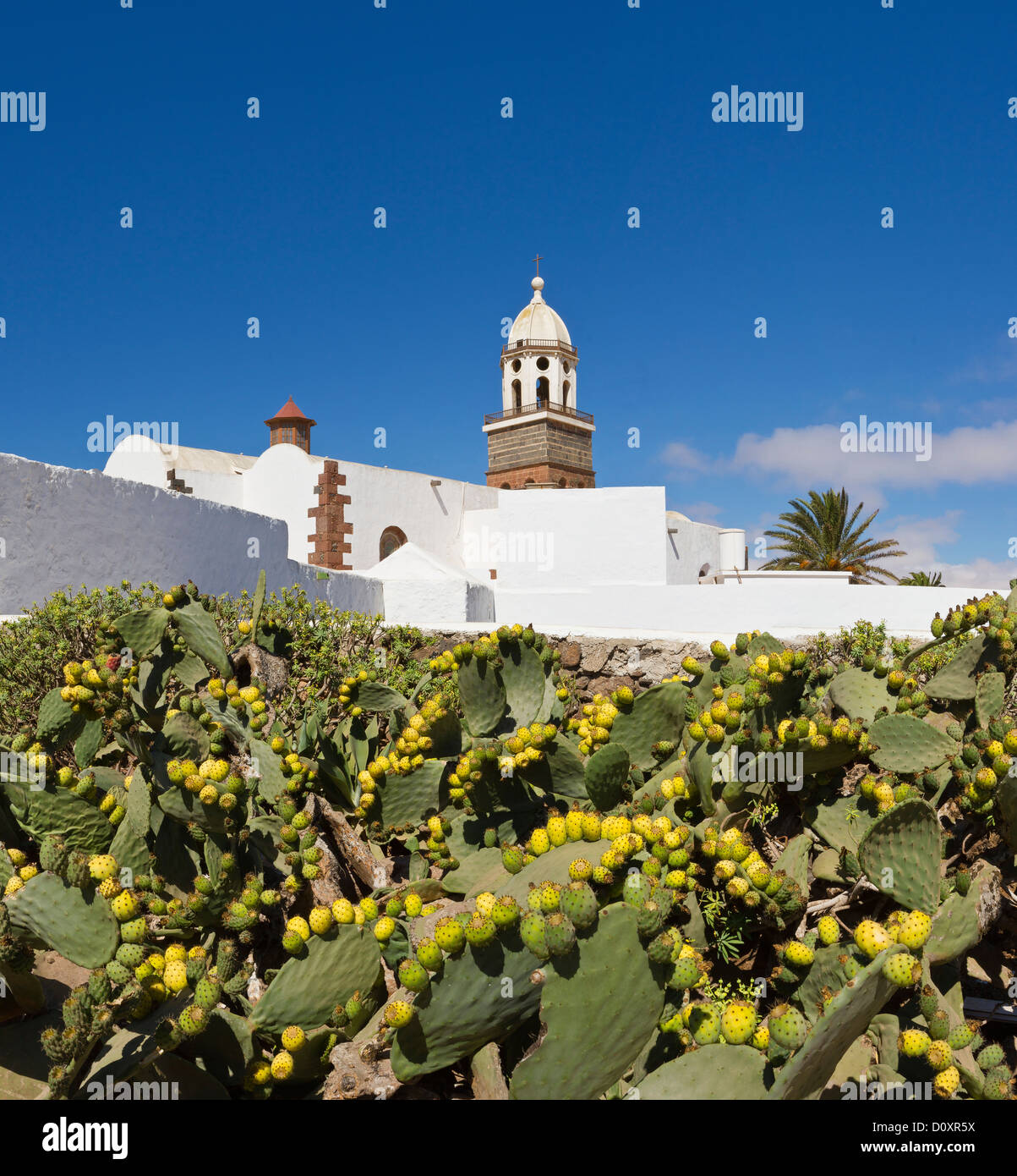 Teguise, Lanzarote, Espagne, Iglesia de Guidalupe, église, monastère, été, Canaries, Banque D'Images