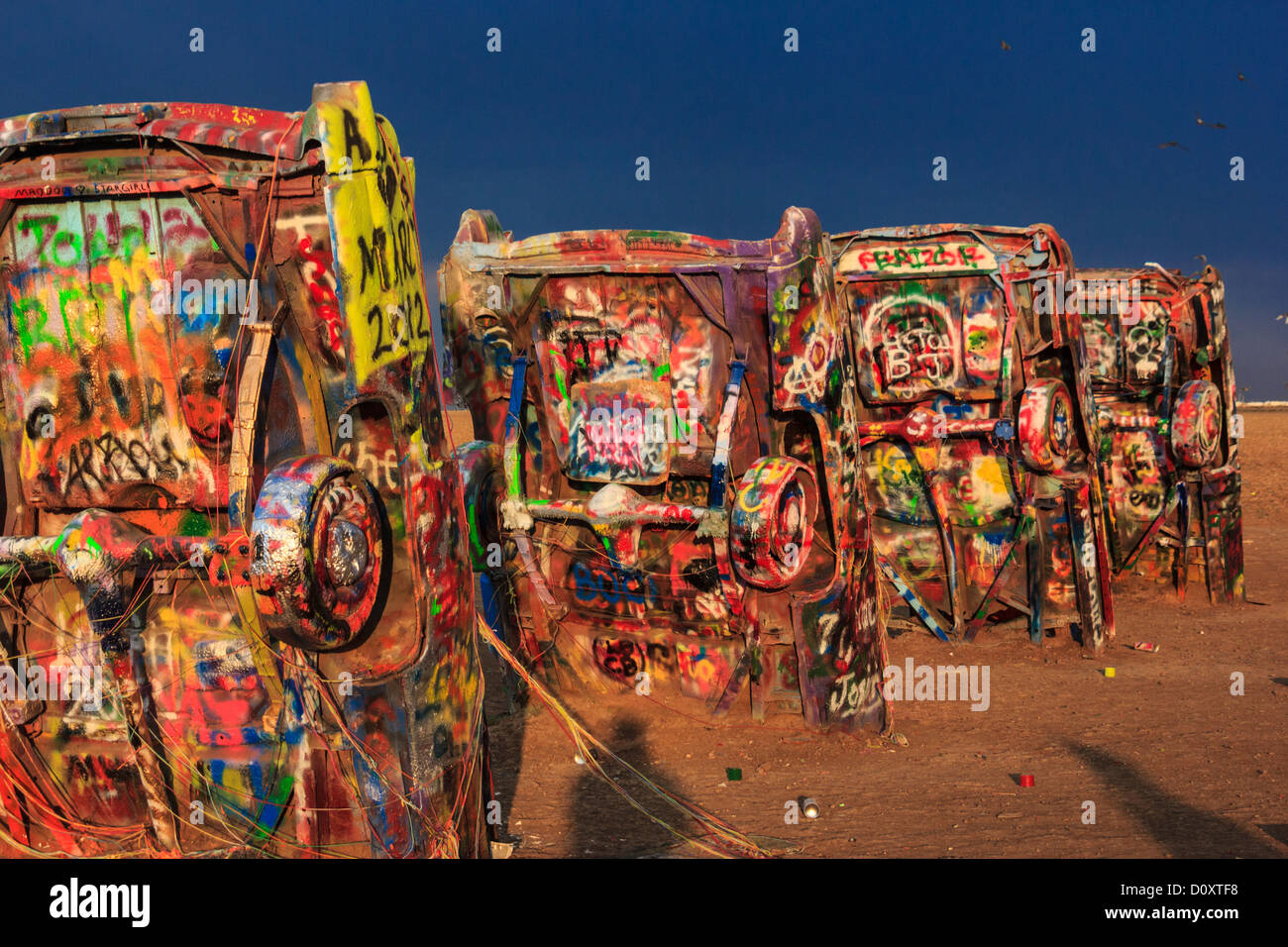 Le Cadillac Ranch à Amarillo Banque D'Images