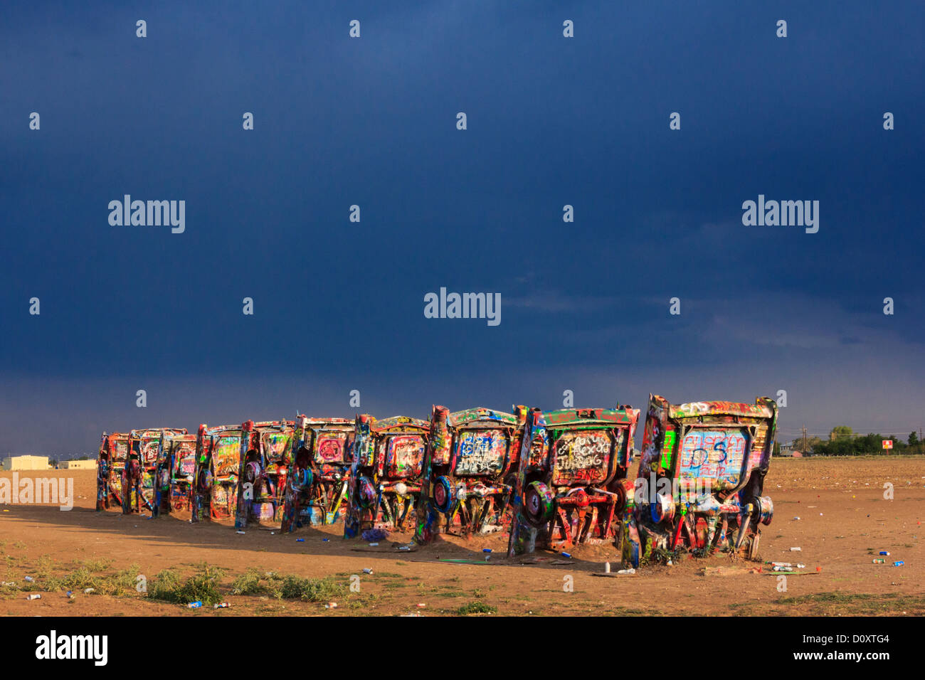 Le Cadillac Ranch à Amarillo Banque D'Images