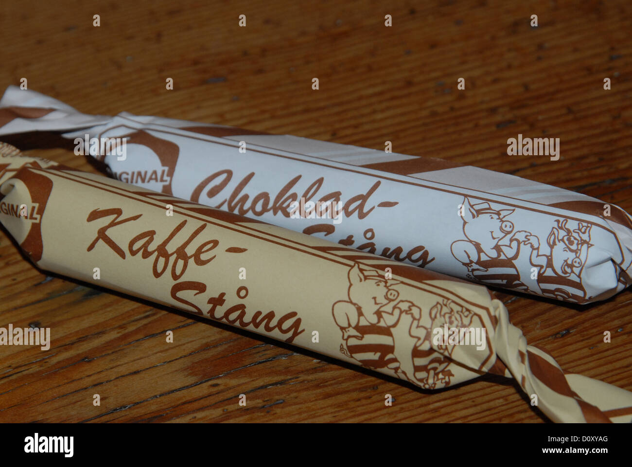 Bâtonnets de sucre candi. Banque D'Images