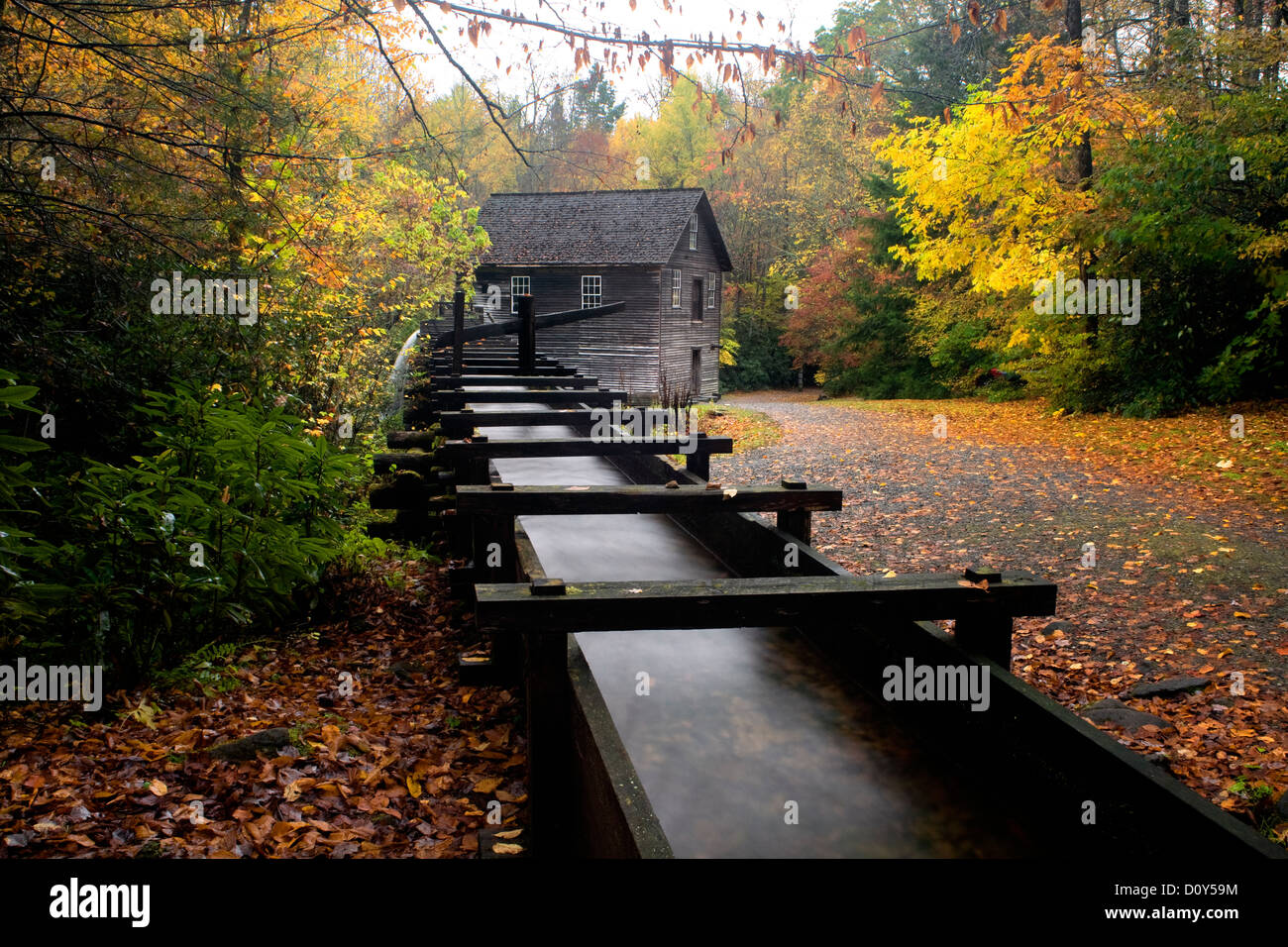 NC000178-00...CAROLINE DU NORD - Historique de Mingus Mill de Great Smoky Mountains National Park. Banque D'Images