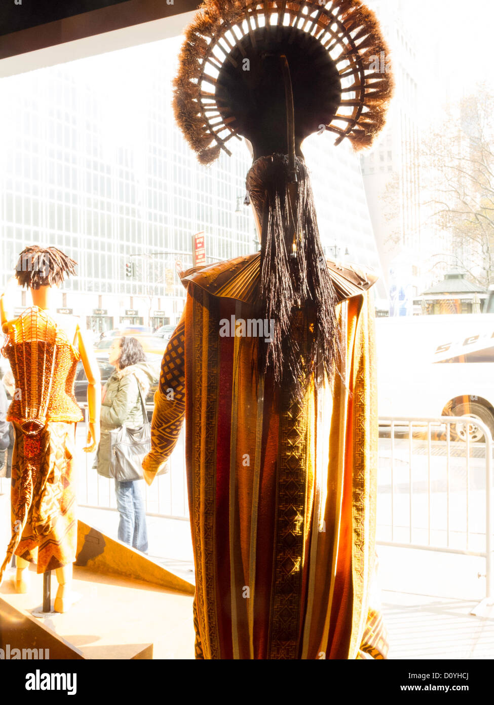 Dans le Roi Lion, une exposition interactive, Times Square, NYC Banque D'Images