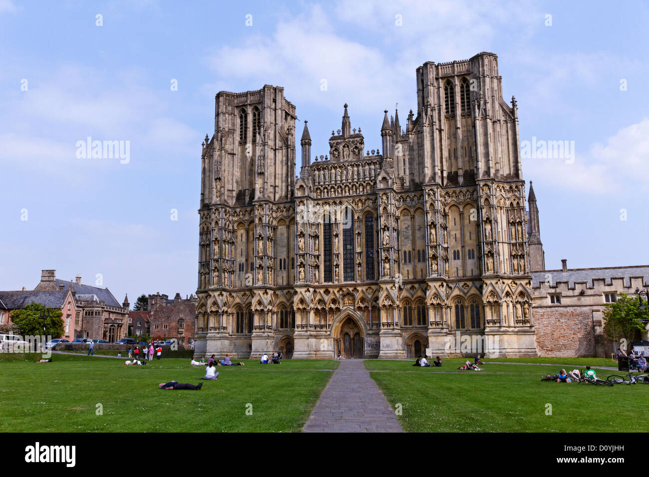 Wells Cathedral, Wells, Somerset, Angleterre Banque D'Images