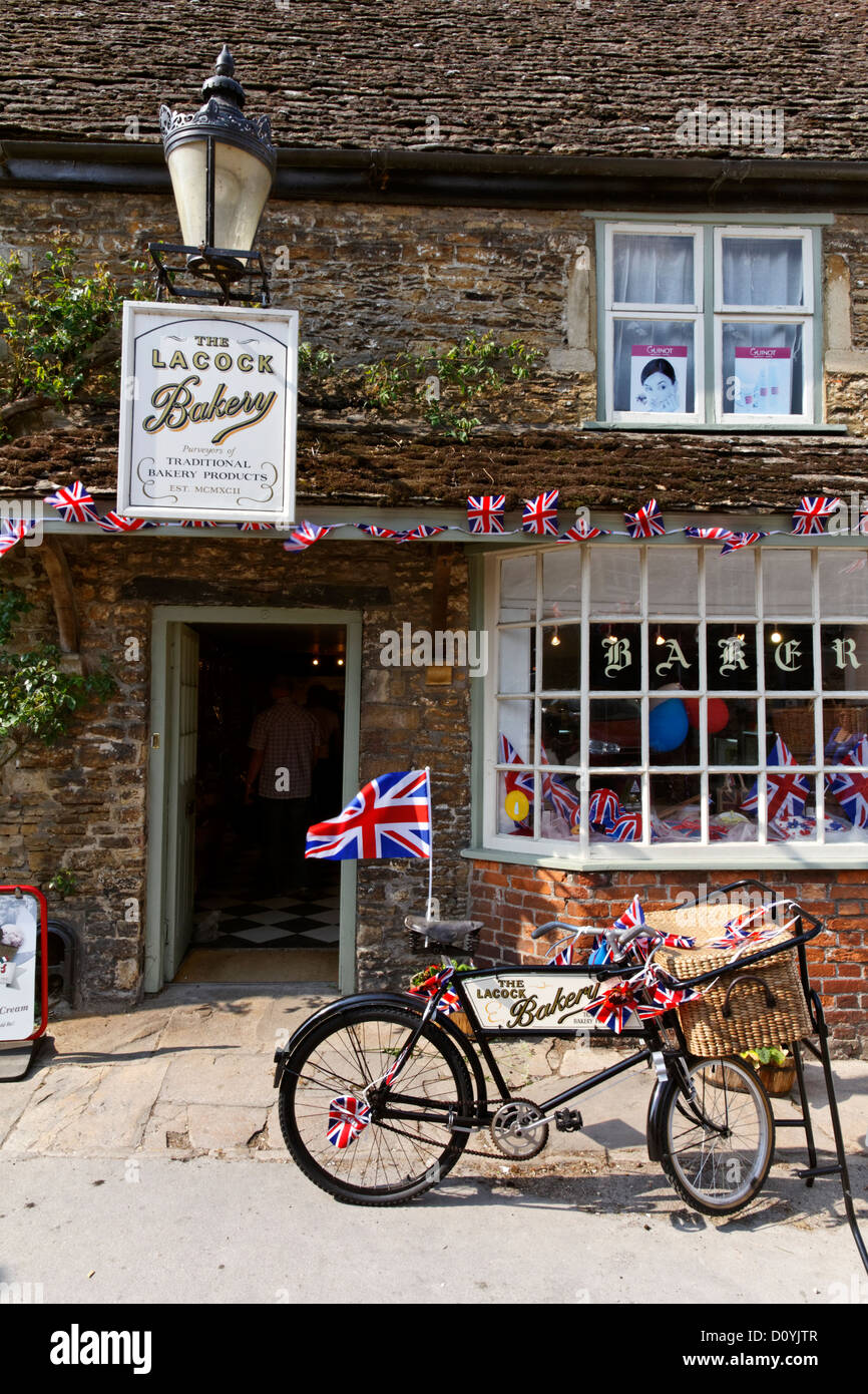 Location à l'extérieur du village de Lacock Lacock, boulangerie, Wiltshire, Angleterre Banque D'Images