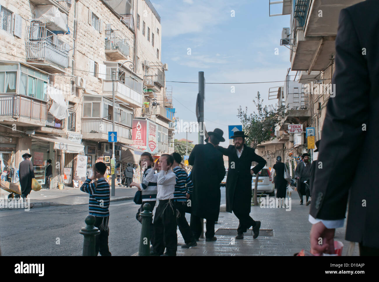 Jérusalem, Mea Shéarim trimestre. Banque D'Images