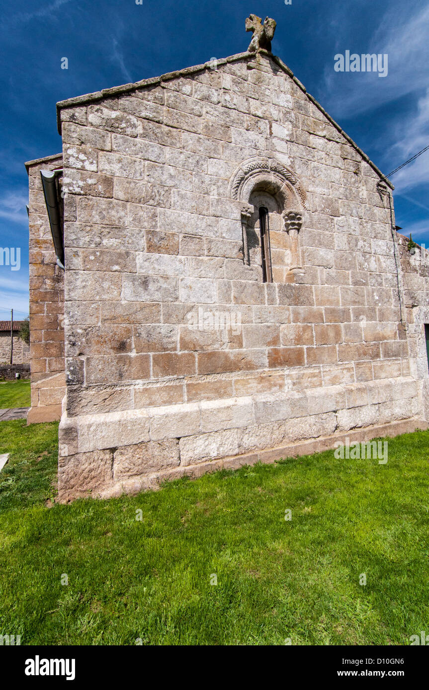 Eglise Santa María. Loimil. La Estrada. Pontevedra. La Galice. Espagne Banque D'Images