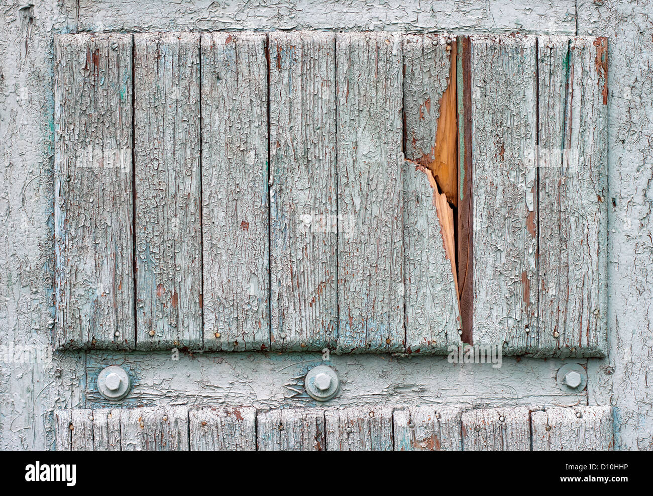 Grungy bois avec peinture ancienne surface pèle du Banque D'Images