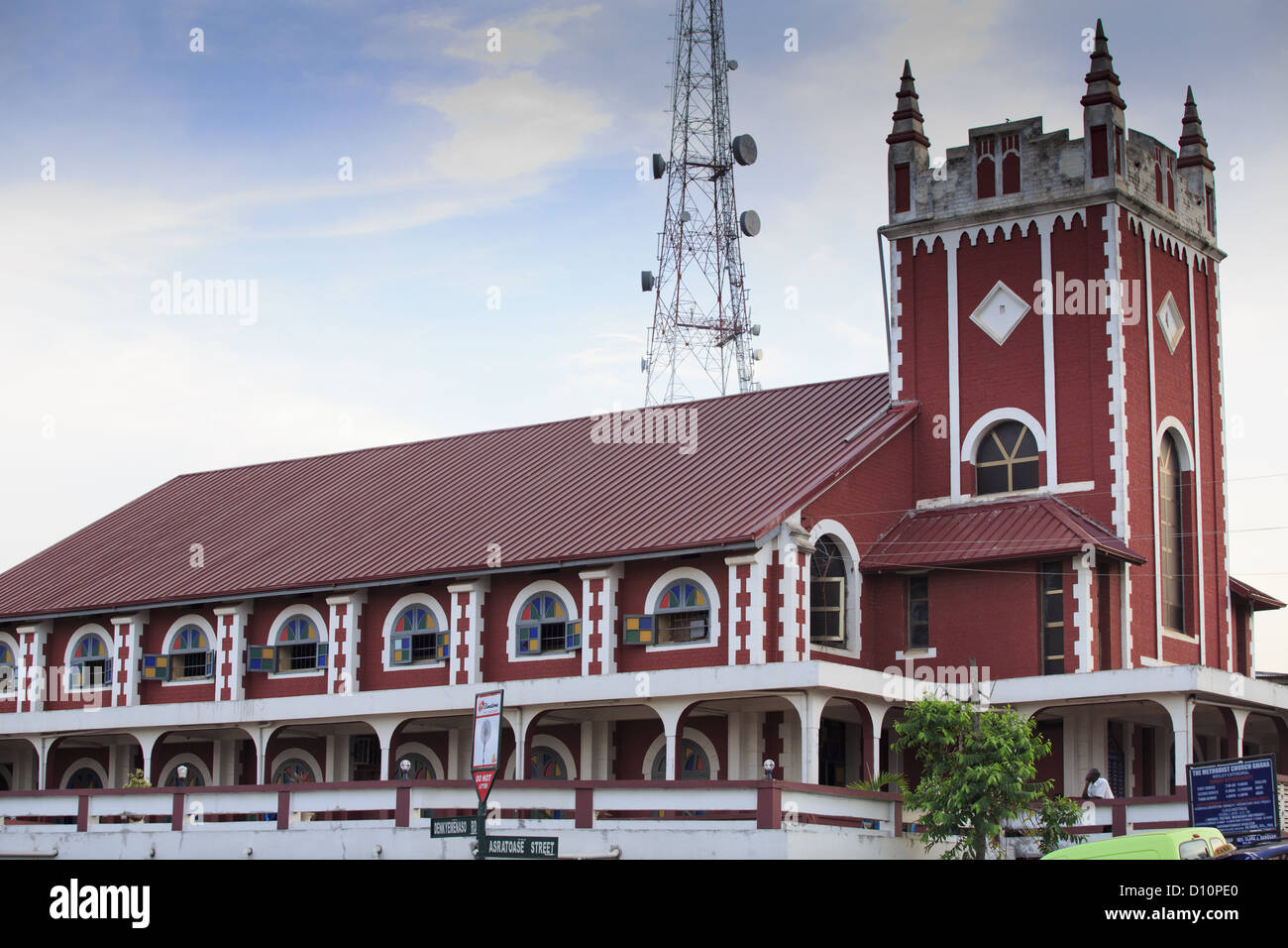 Église typique, ghanéens à Kumasi, Ghana Banque D'Images