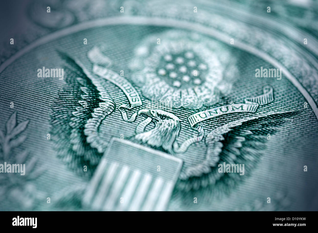 Détail de l'aigle sur un US dollar Banque D'Images