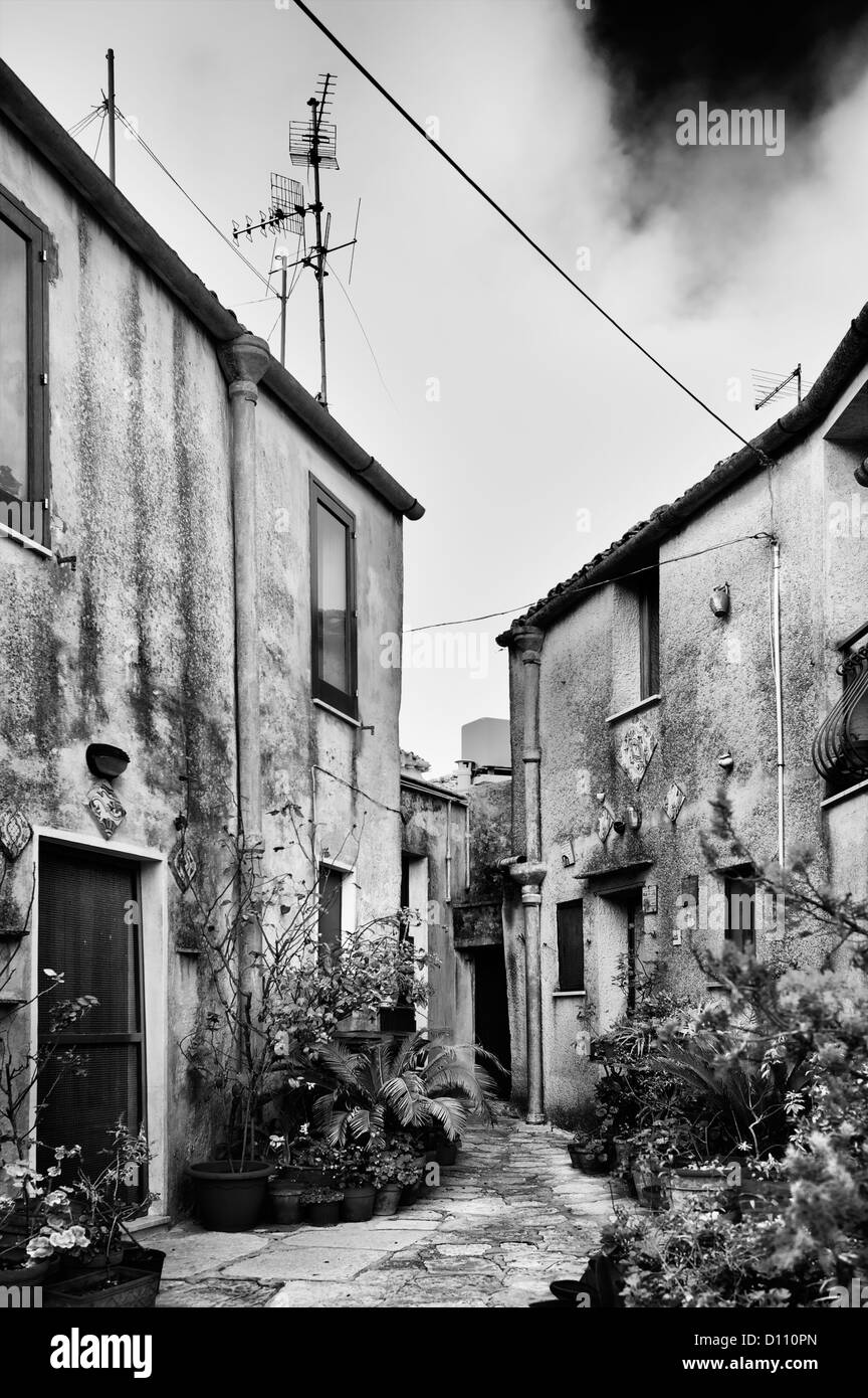 Vieux village de Toscane en Italie Banque D'Images