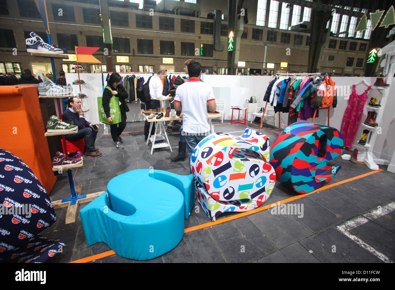 BERLIN - 19 janvier : Ellesse stand au salon Bread & Butter le 19 janvier 2011 à Berlin, Allemagne. Banque D'Images