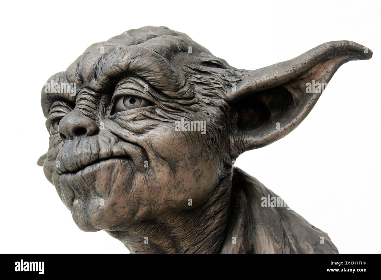Buste en bronze de Yoda, présenté à Stuart Freeborn, 1997 Banque D'Images