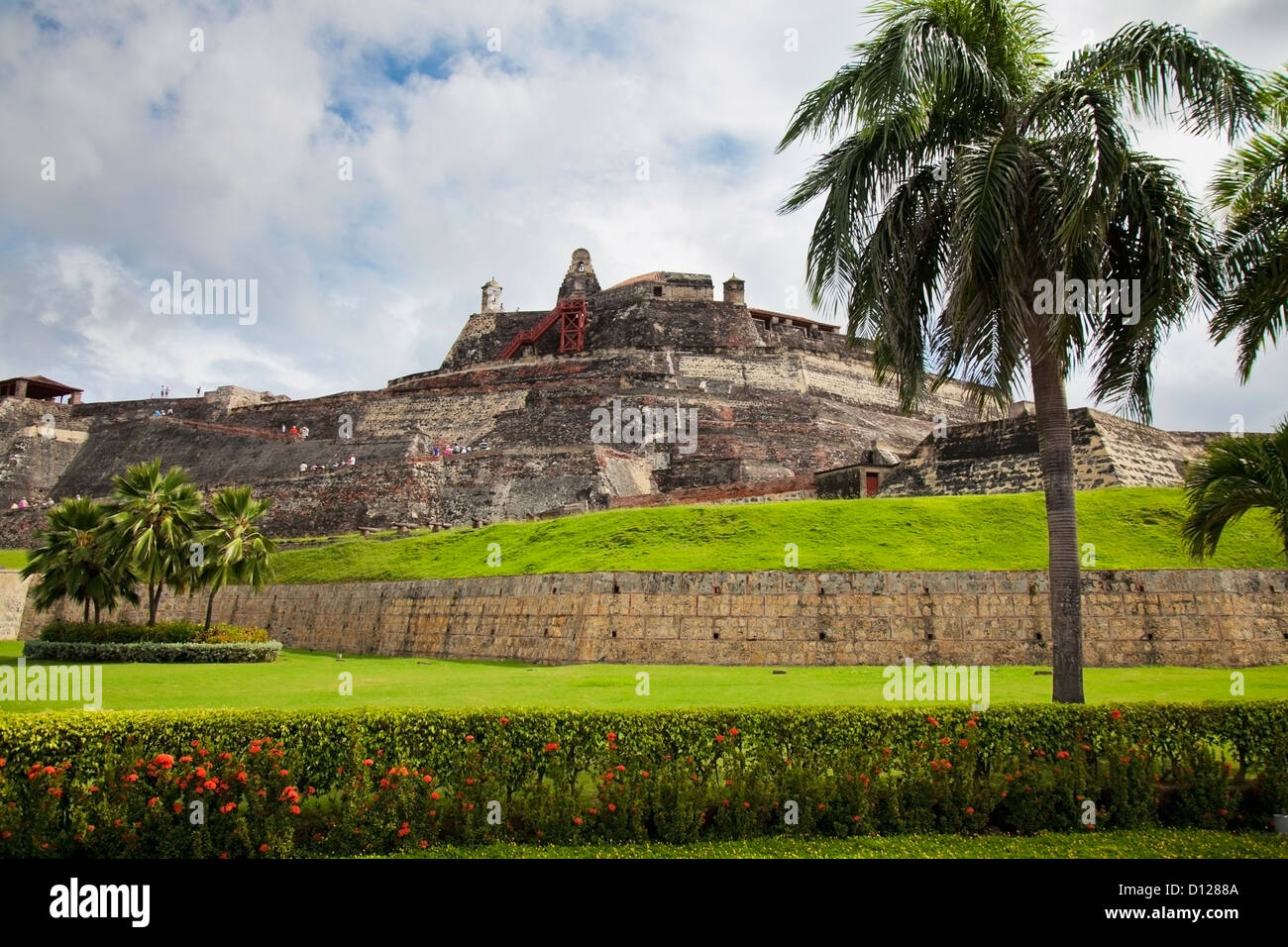 Castillo San Felipe de Barajas ; Cartagena Colombie Banque D'Images