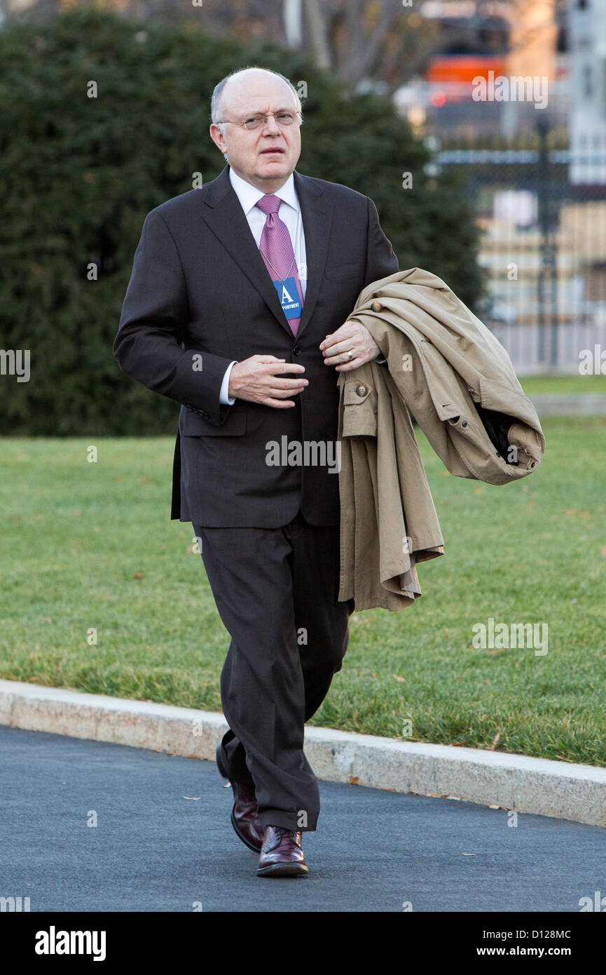Ian Read, président et CEO de Pfizer arrive à la Maison Blanche. Banque D'Images