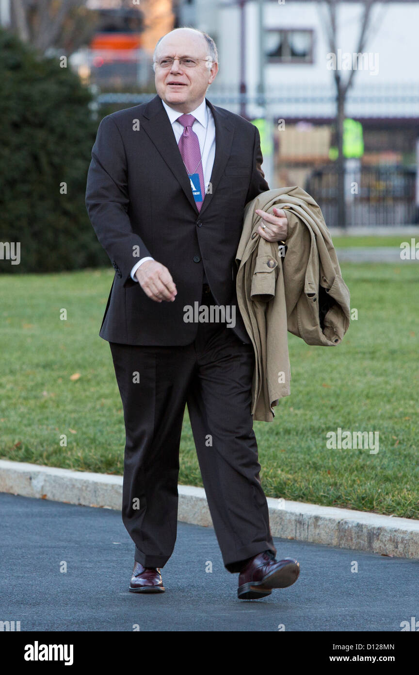 Ian Read, président et CEO de Pfizer arrive à la Maison Blanche. Banque D'Images