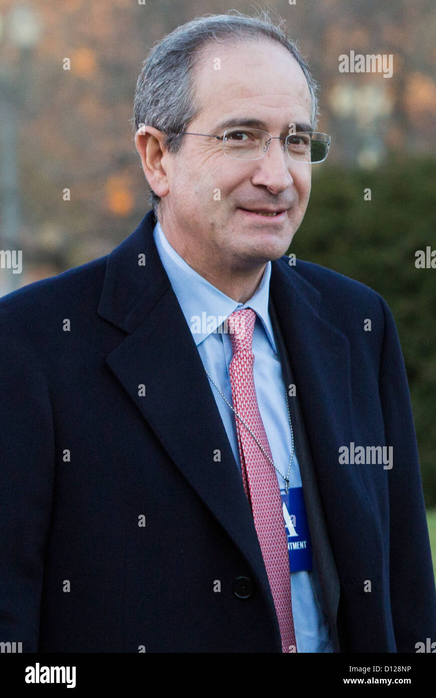 Brian Roberts, président-directeur général de Comcast arrive à la Maison Blanche. Banque D'Images