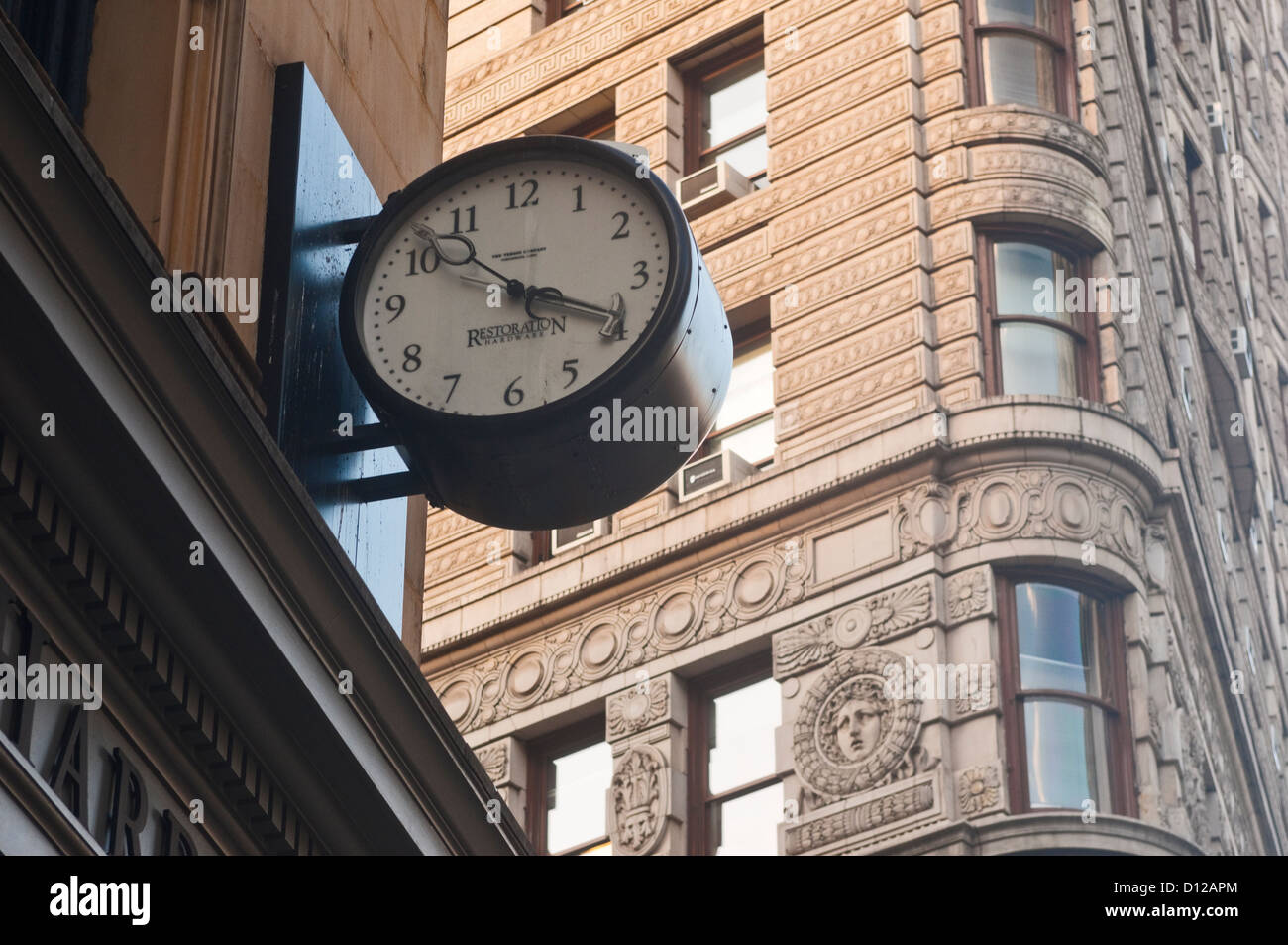 Réveil à la lumière dans le quartier Flatiron Building de New York ne Banque D'Images