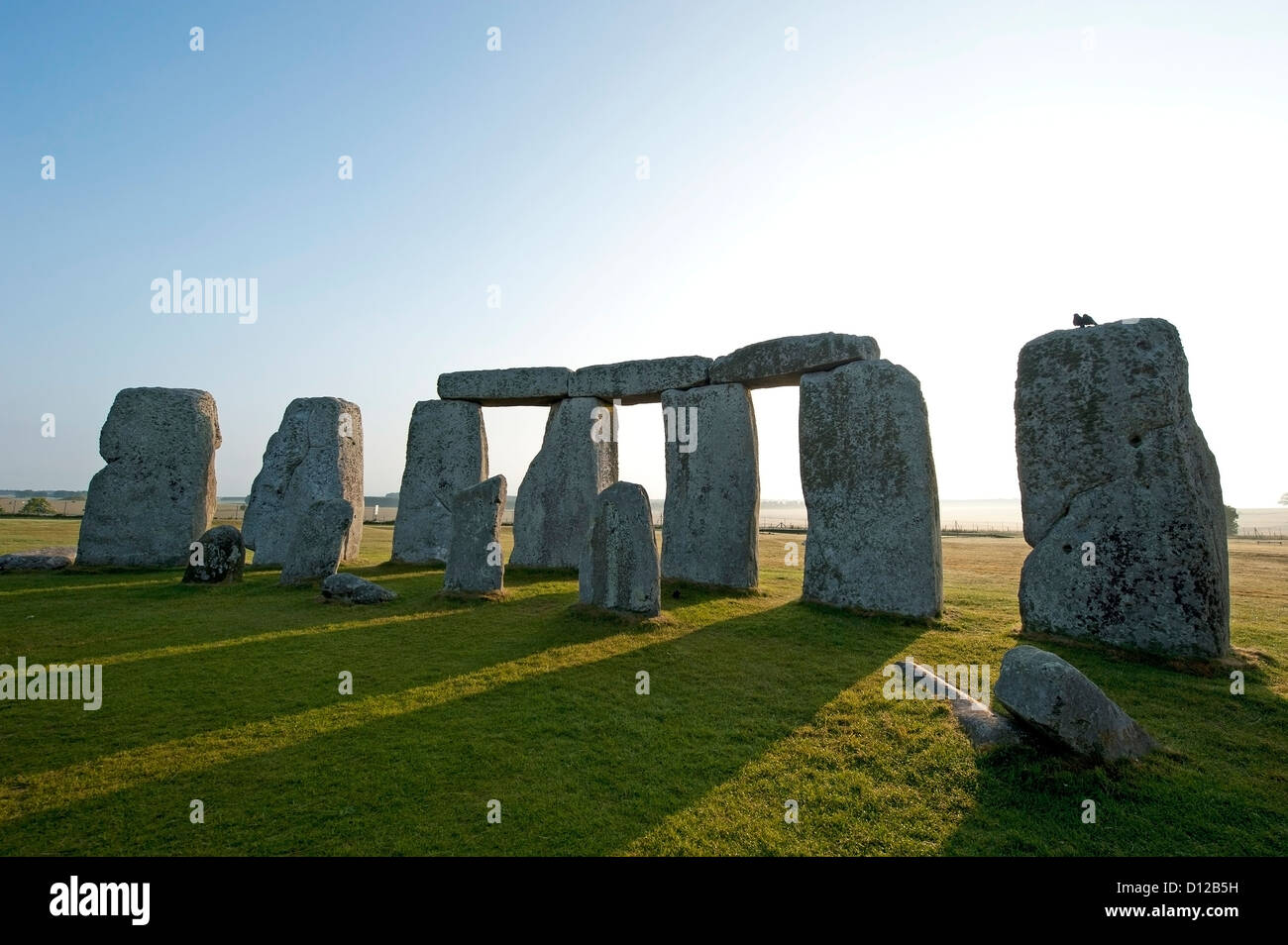 Menhirs ; Angleterre Banque D'Images