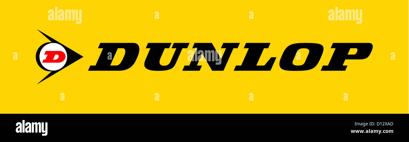 Le logo de la société de l'Allemand fabricant de pneus Dunlop GmbH avec  siège à Hanau Photo Stock - Alamy