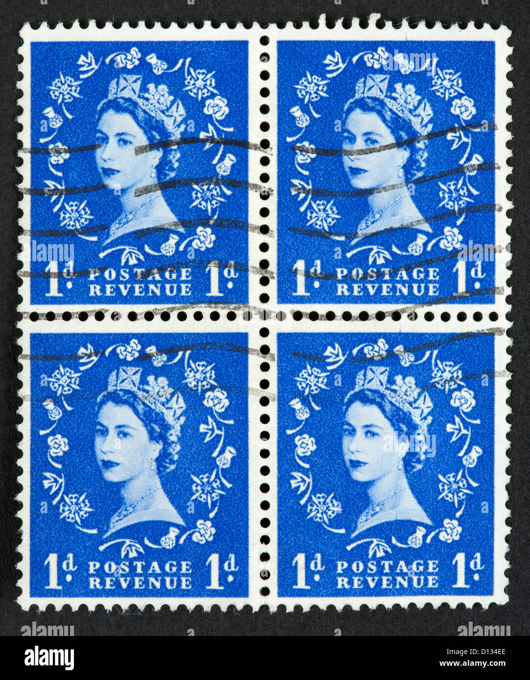 Les timbres britanniques Banque D'Images