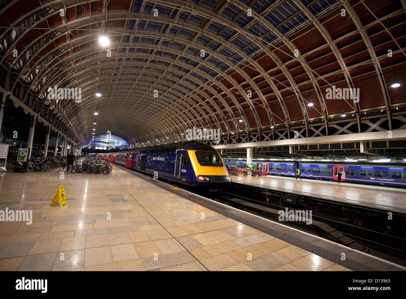 La gare de Paddington, de l'intérieur, London, England, UK Banque D'Images