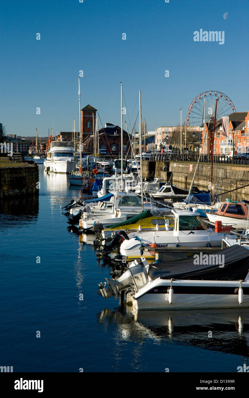 Quartier maritime de Swansea swansea South Wales UK Banque D'Images