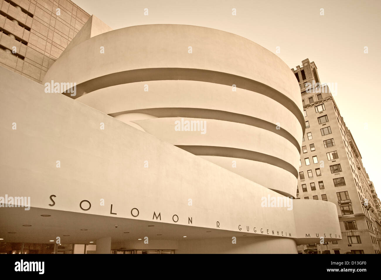 Musée Solomon R. Guggenheim, New York, Manhattan Banque D'Images